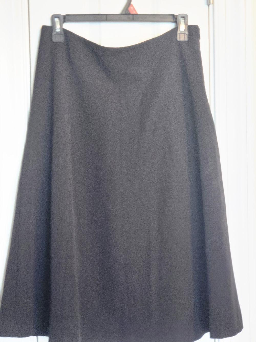 Rafaella Black A-Line Midi Skirt